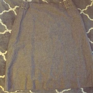 A light gray skirt